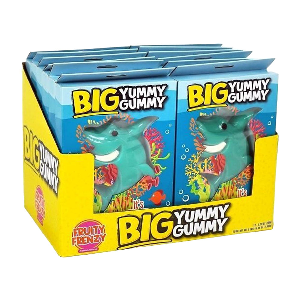 Big Yummy Gummy - Fruity Frenzy Shark - 12/150g