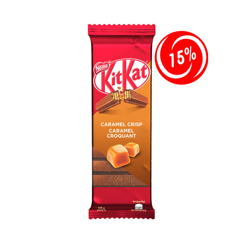 (EXPIRATION LE 22/10/2024) Kit Kat - Caramel Crisp - 15/120g