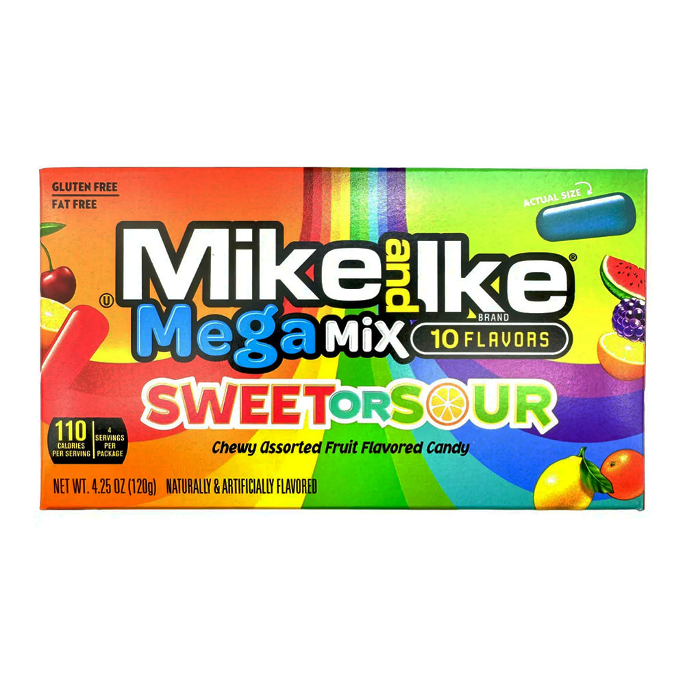 Mike & Ike - Mega Mix Sweet or Sour - 12/120g