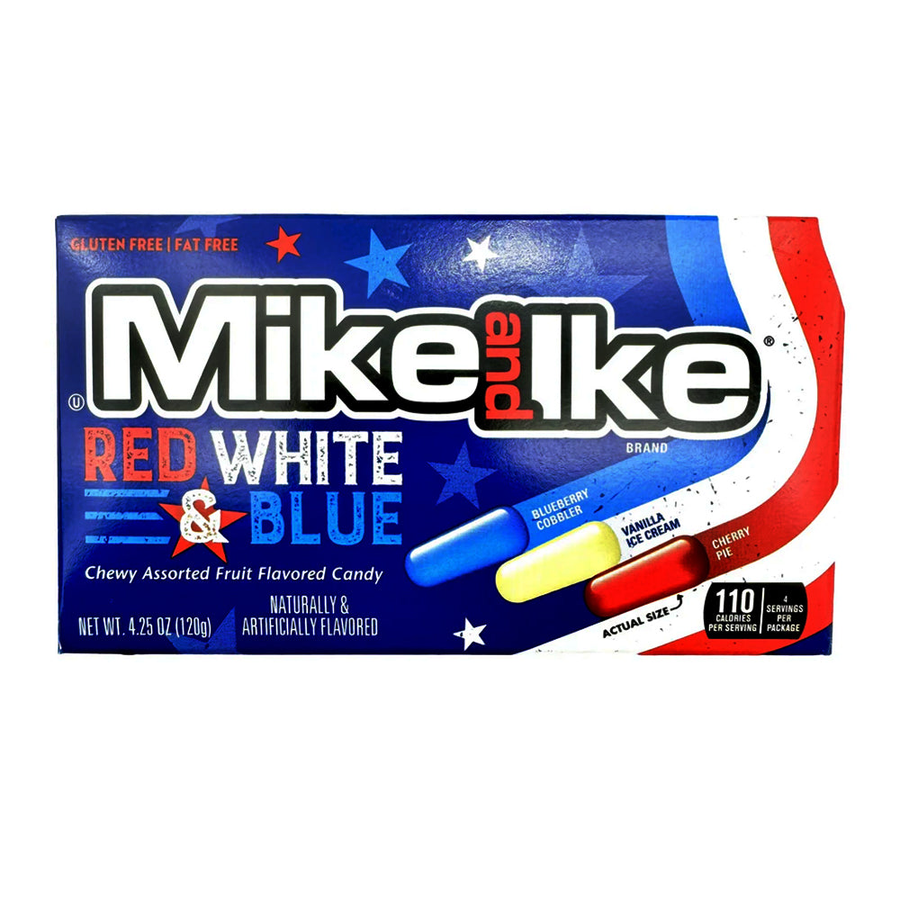 Mike & Ike - Red White and Blue - 12/120g