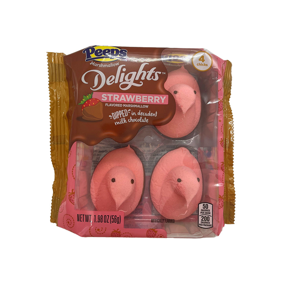 Peeps - Delights Strawberry Marshmallow Chicks - 20/56g