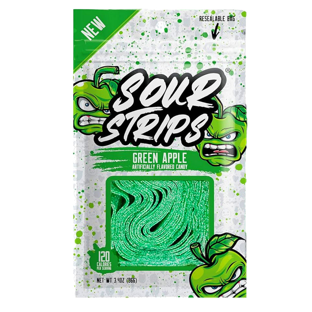 Sour Strips - Green Apple - 12/96g