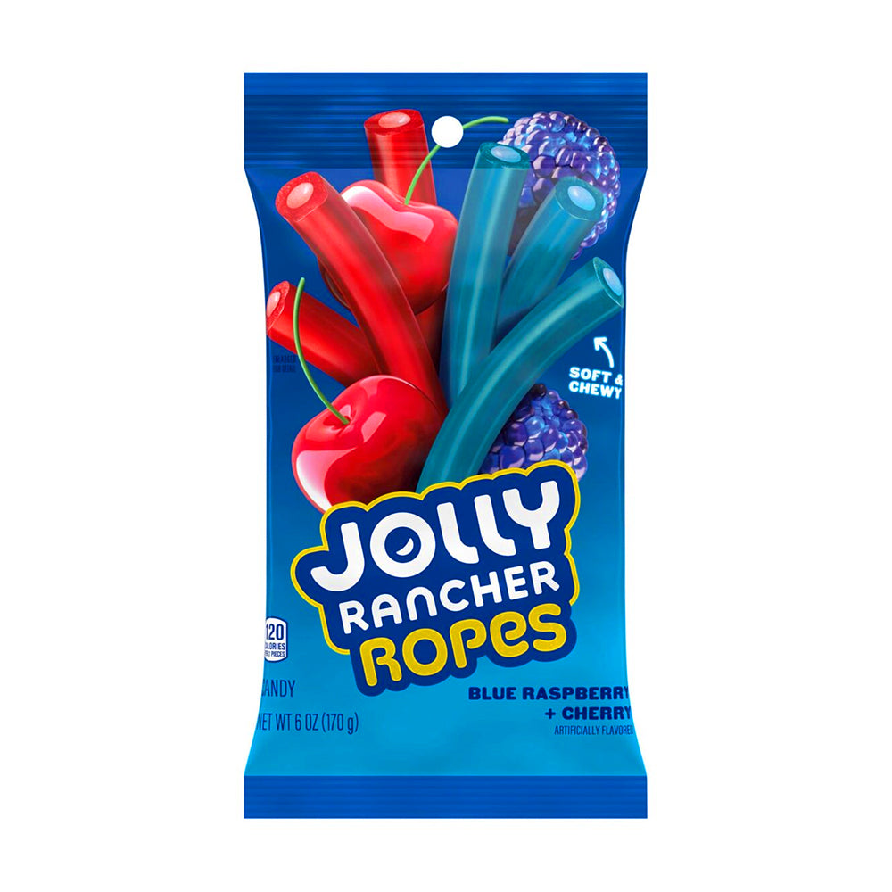 Jolly Rancher - Blue Raspberry and Cherry Ropes - 12/170g