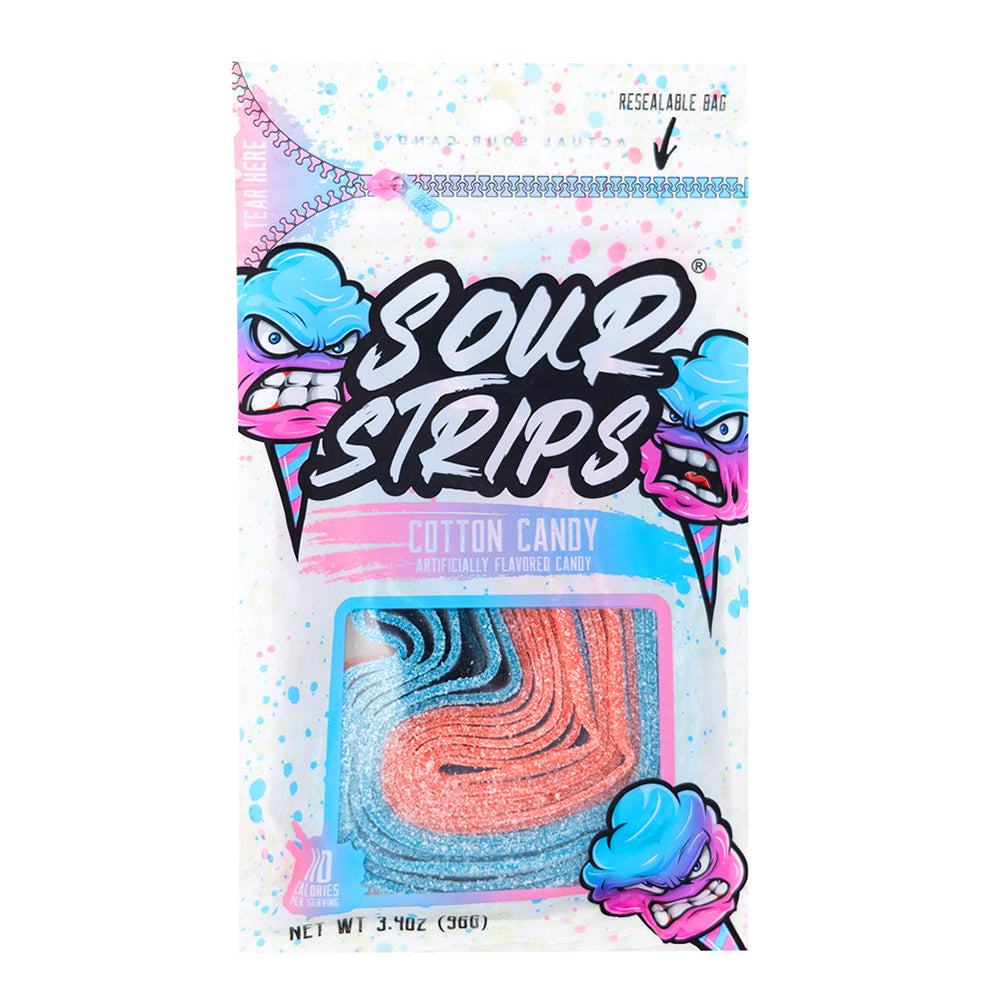 Sour Strips - Cotton Candy - 12/96g