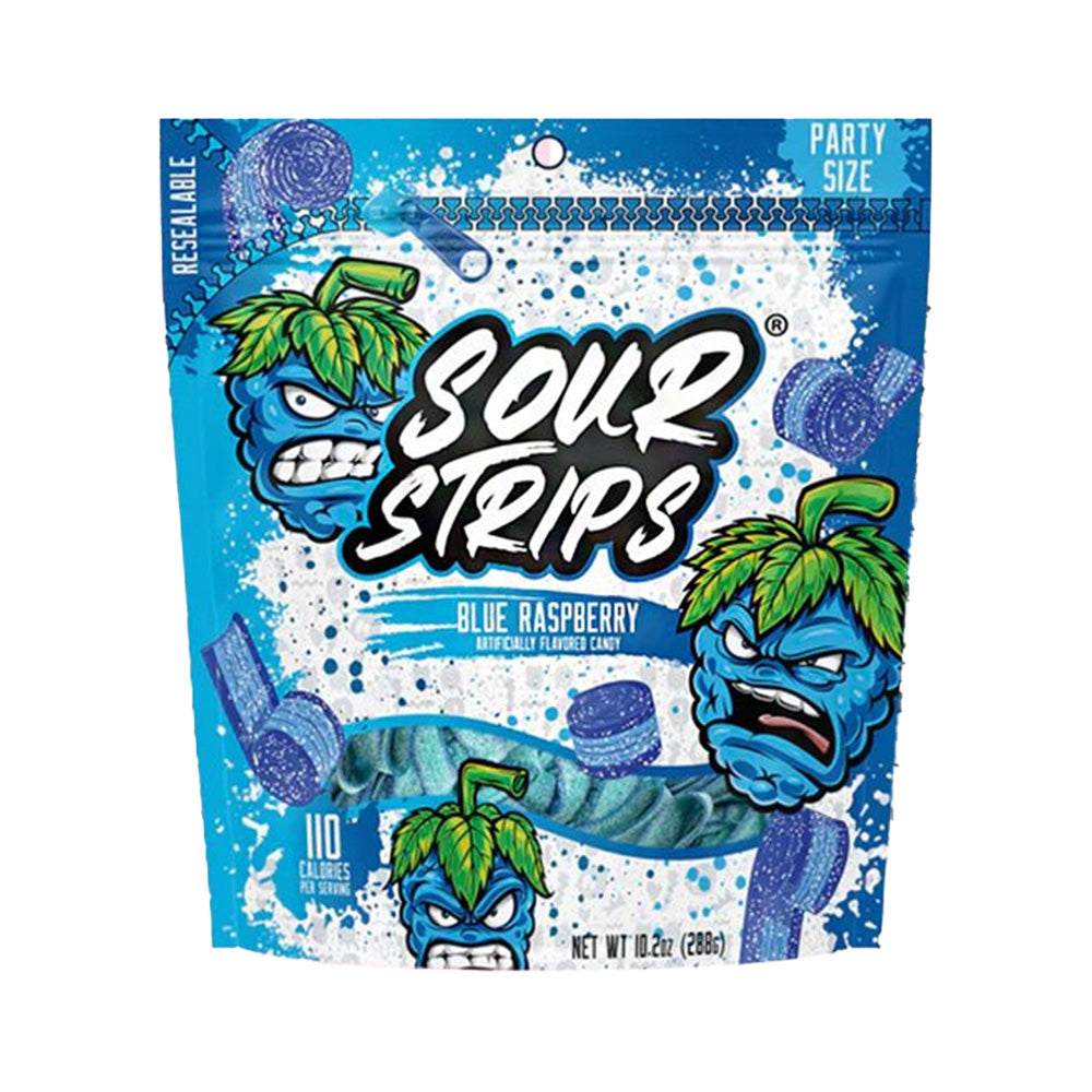 Sour Strips - Blue Raspberry Party Pack - 12/288g