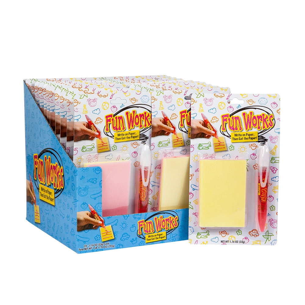 Fun Works - Write & Eat Paper Candy - 24/33g