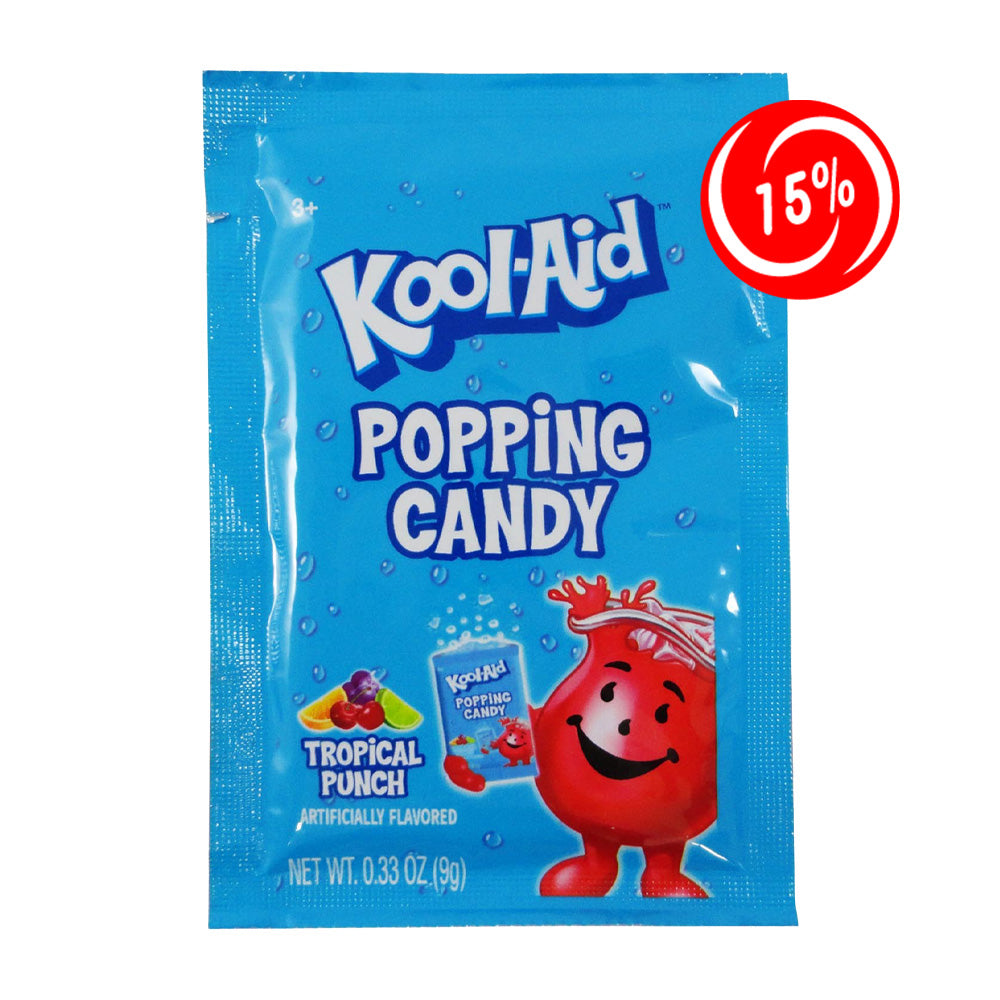 (EXPIRATION: 05/11/2024) - Kool-Aid - Tropical Punch Popping Candy - 20/9g