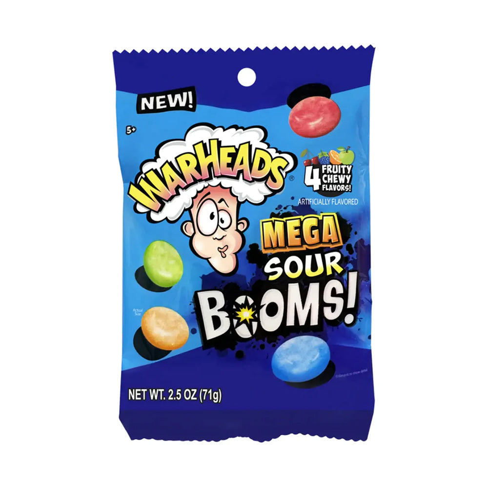 Warheads - Mega Sour Booms - 12/71g