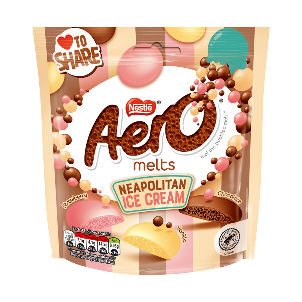 Aero - Melts Neapolitan Ice Cream - 8/86g