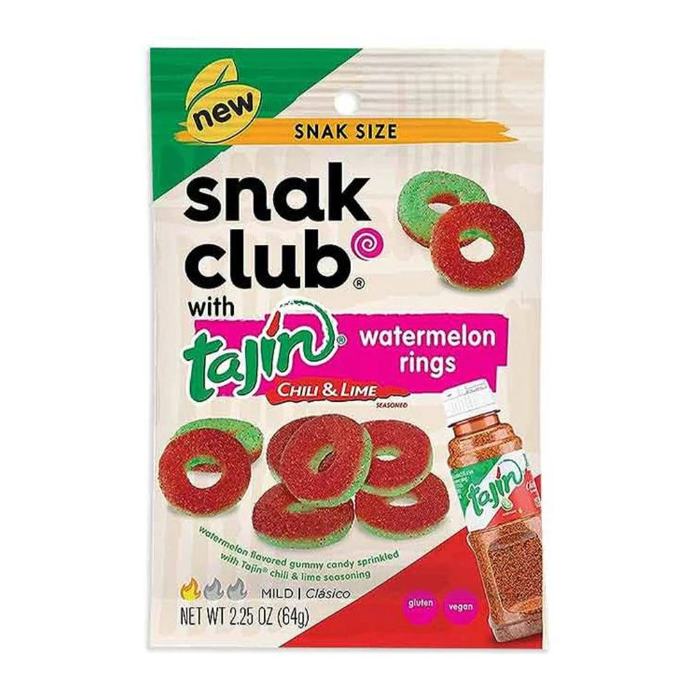 Snak Club - Chili and Lime seasoned Watermelon rings - 12/64g