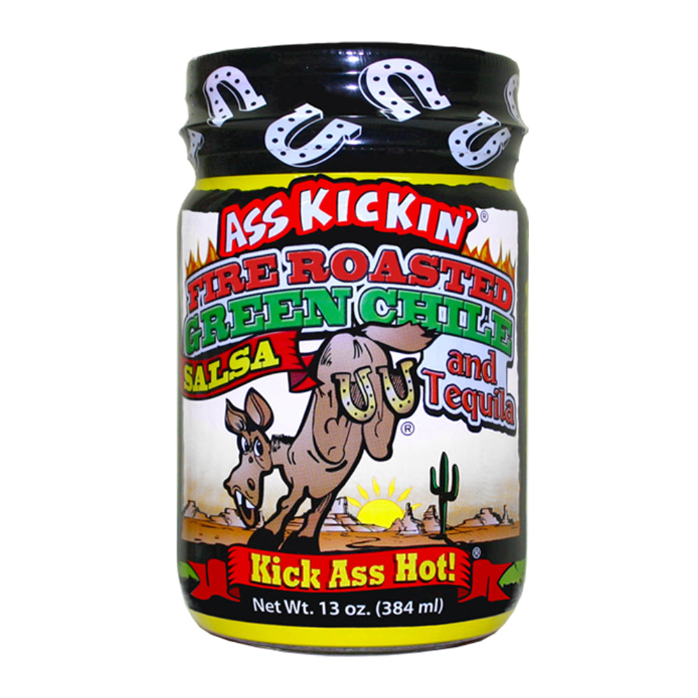 Ass Kickin - Green Chile and Tequila Salsa - 12/384ml
