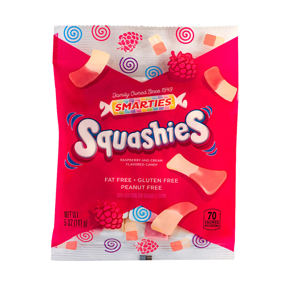 Smarties - Squashies Rasberry & Cream - 12/141g