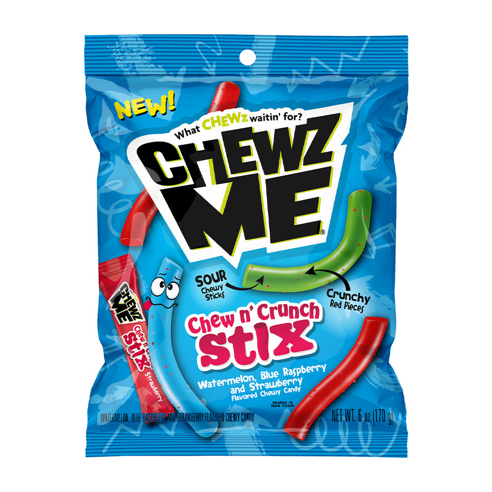 Chewz Me - Chew n' Crunch Stix - 12/170g