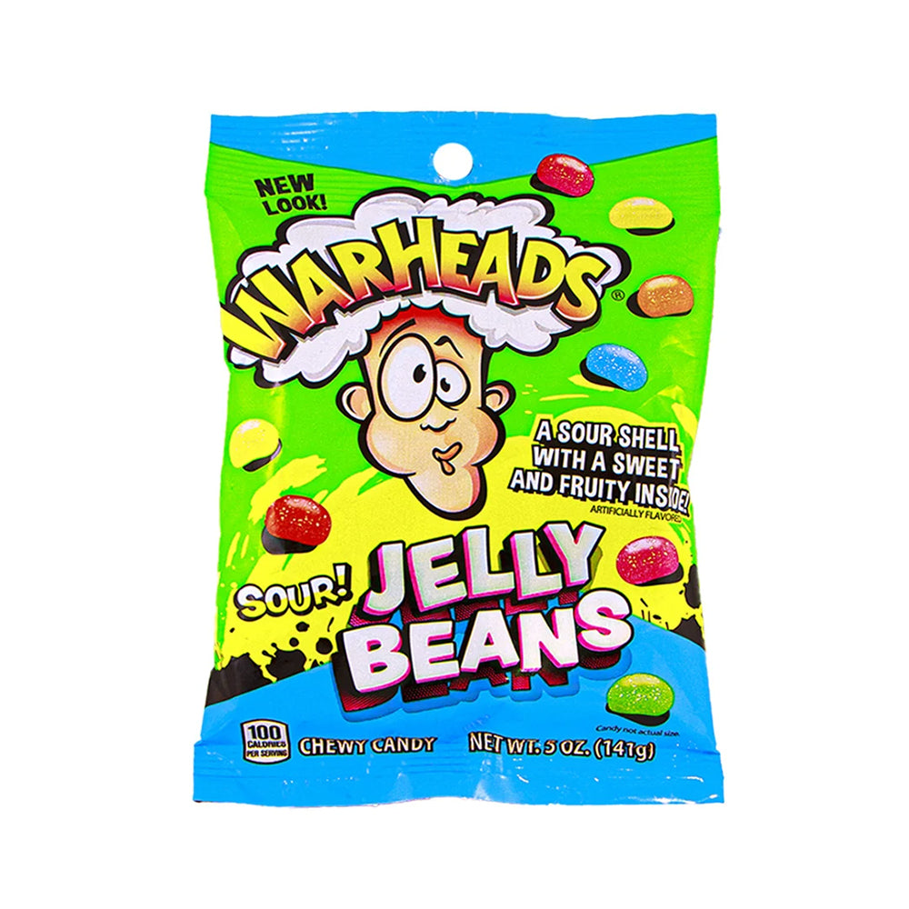 Warheads -  Sour Jelly Beans - 12/141g