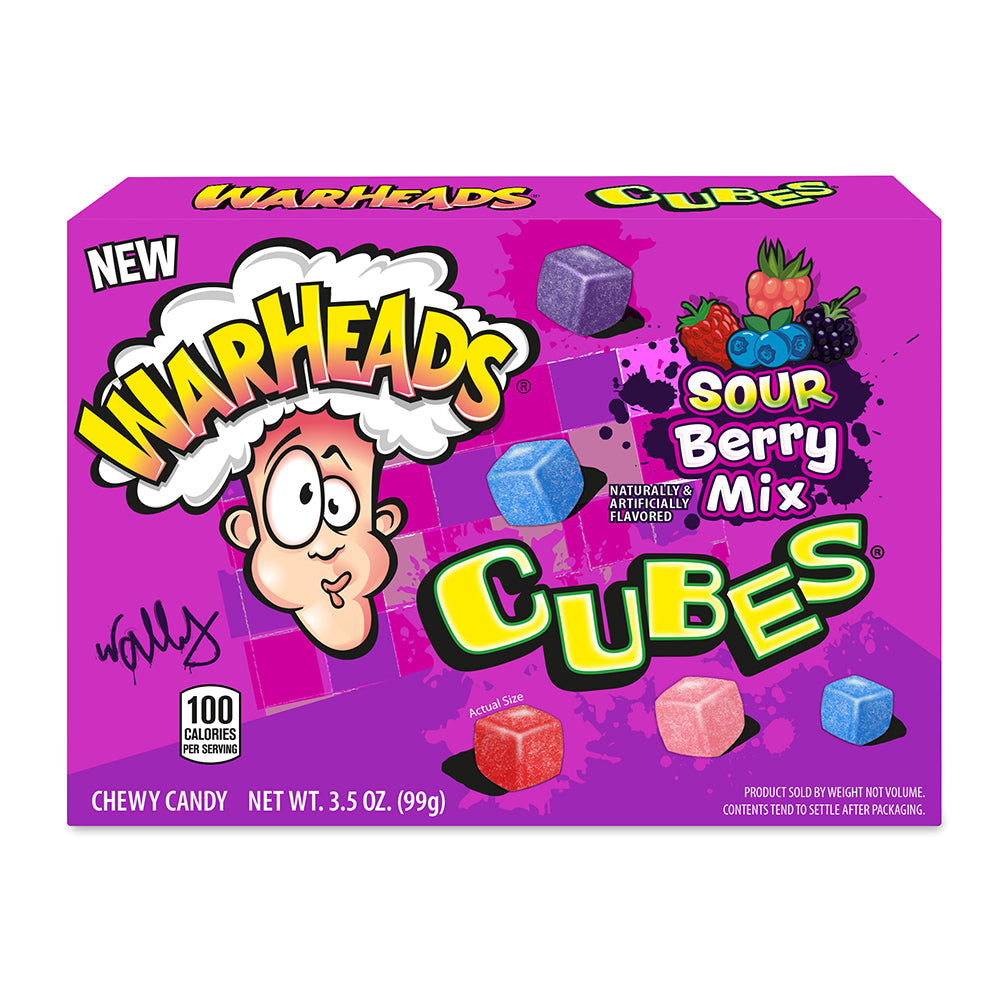Warheads - Cubes Sour Berry Mix - 12/99g