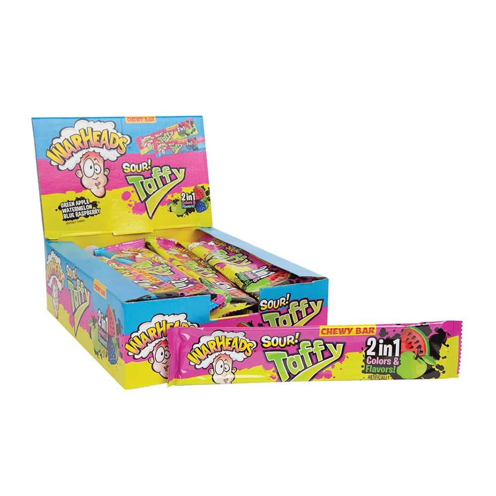 Warheads - Sour Taffy 2 in 1 Chewy Bar - 24/42g