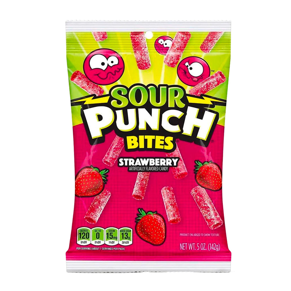 Sour Punch - Bites Strawberry - 12/142g
