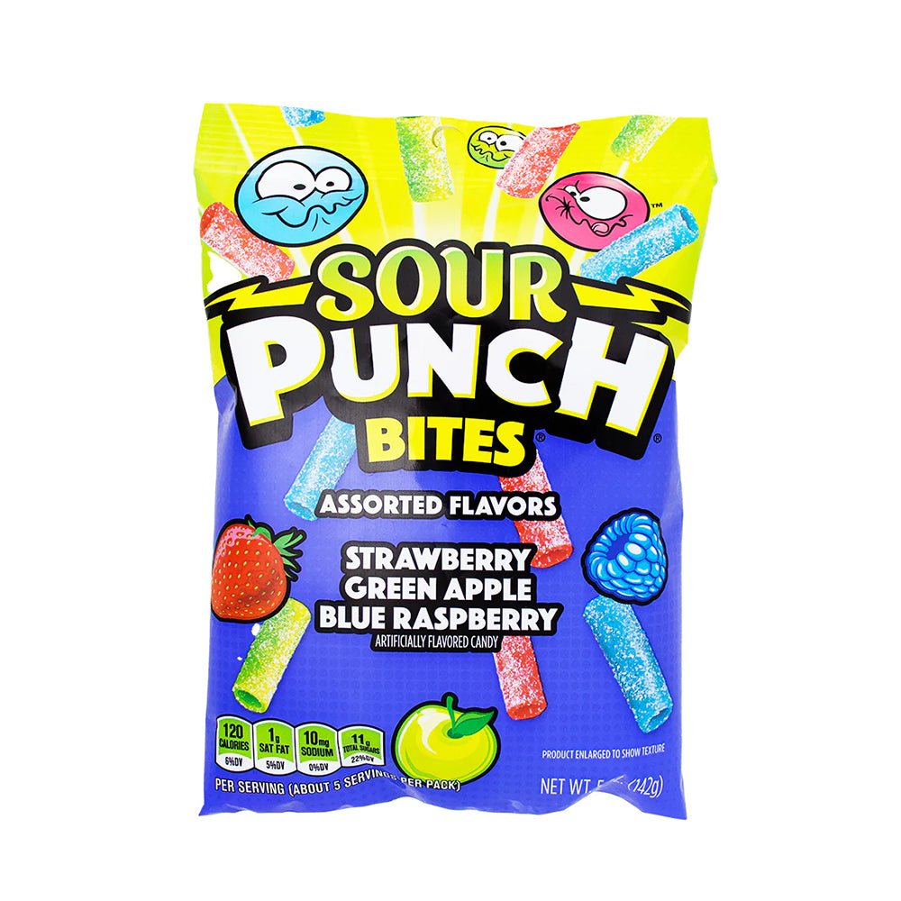 Sour Punch - Bites Assorted Flavor - 12/142g