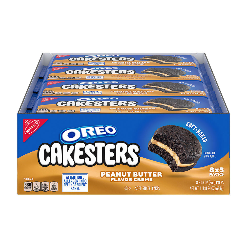 Oreo - Cakesters Peanut Butter - 6/8/86g