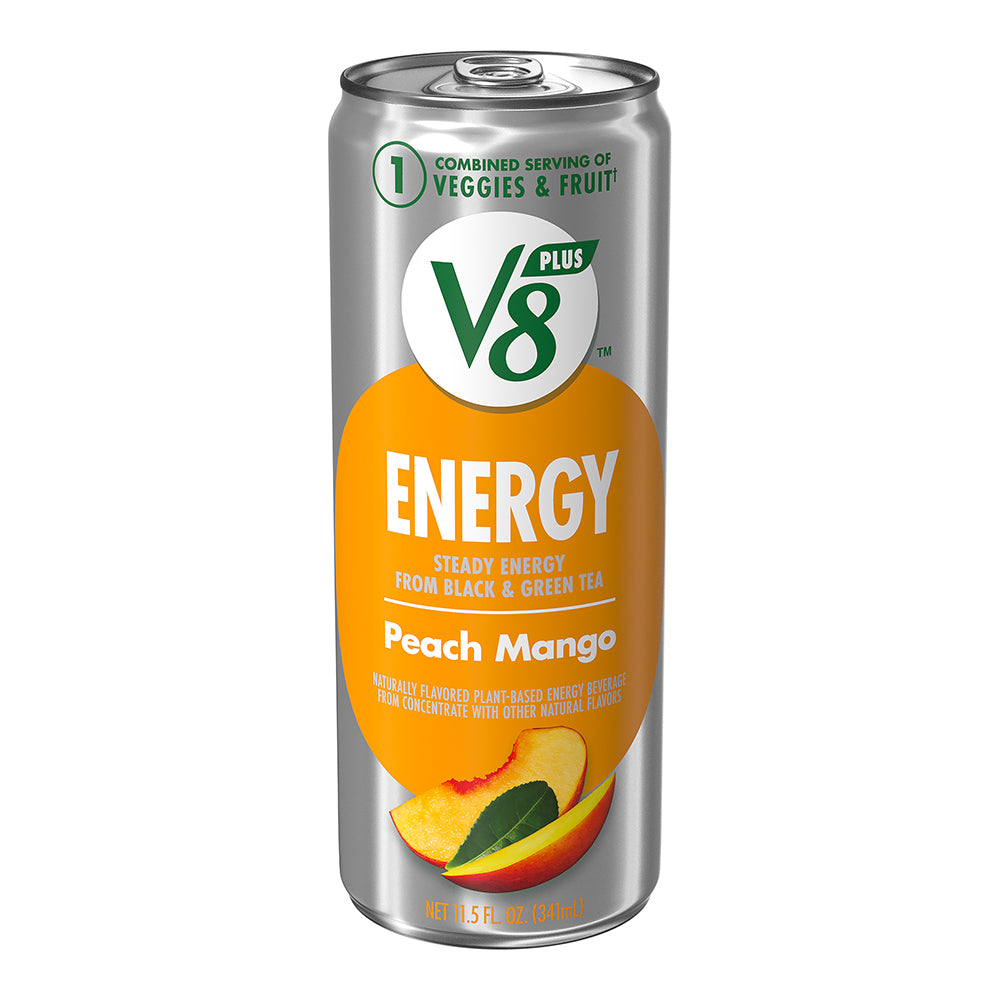 V8 Splash Sparkling &amp; Energy Peach Mango 12