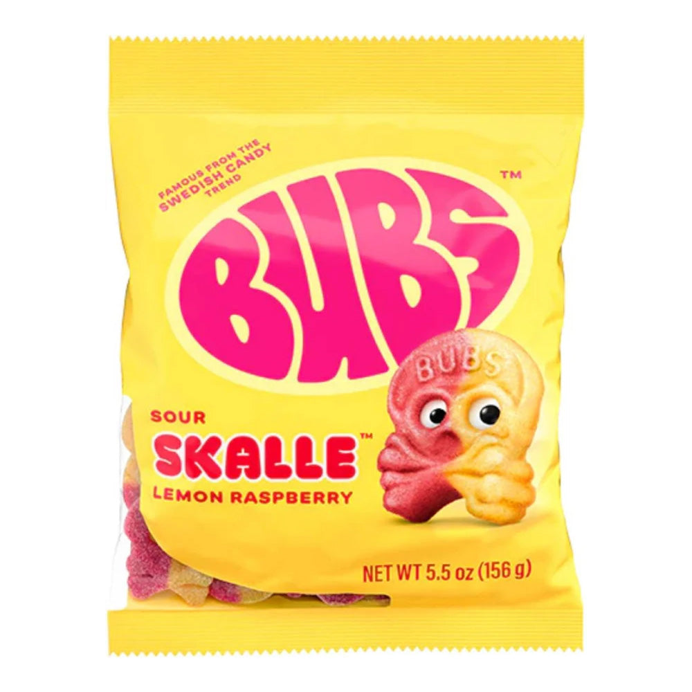 Bubs - Sour Skalle  Lemon Rapsberry - 8/156g
