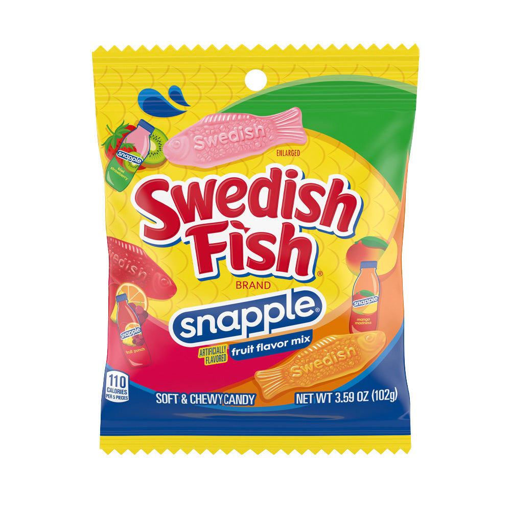 Swedish Fish - Snapple Fruit Flavor mix - 12/102g