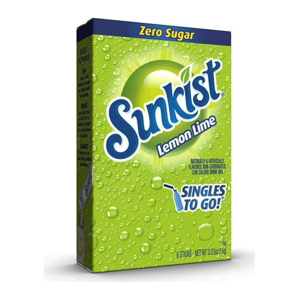 Singles to Go - Sunkist Lemon Lime - 12/15g