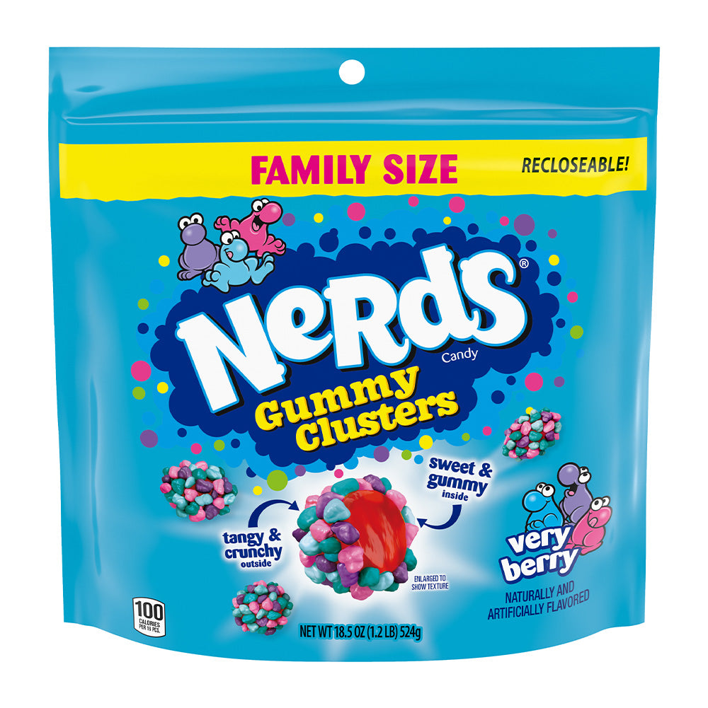 Nerds - Gummy Clusters Very Berry Family Size - 5/524g