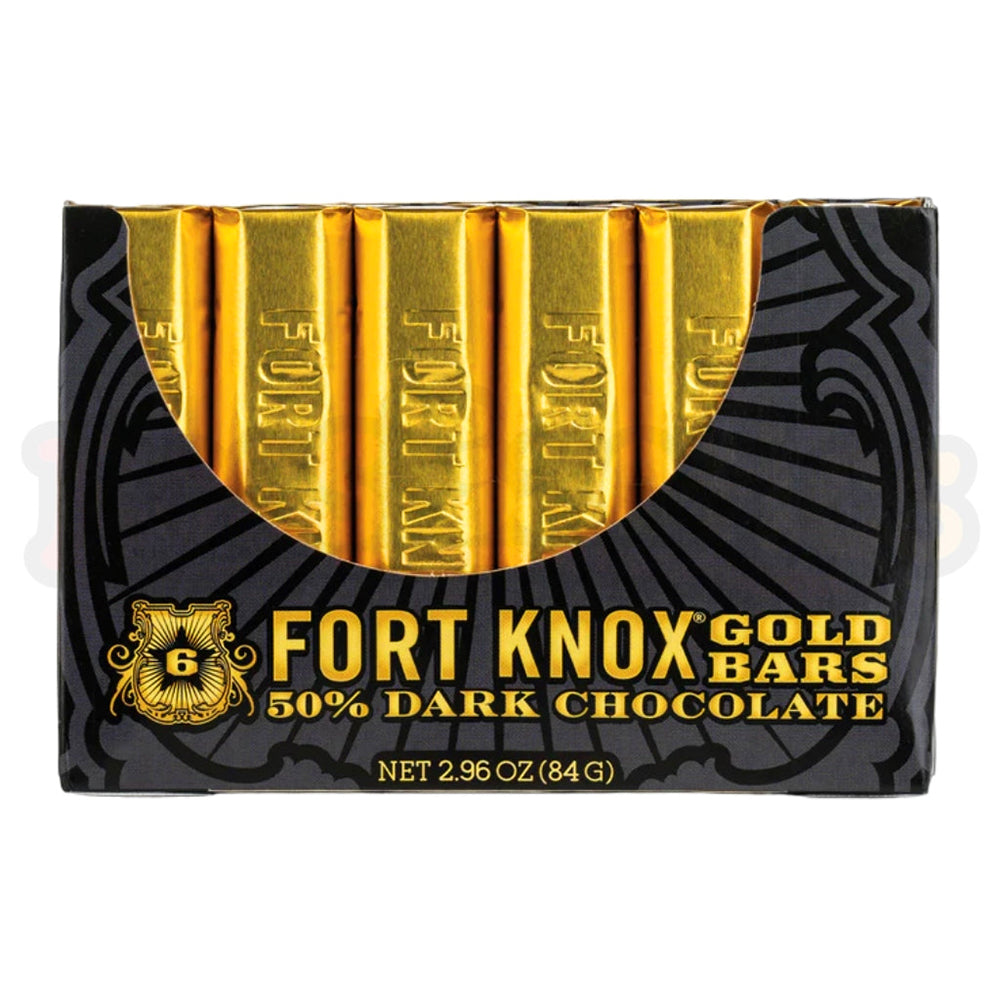 Fort Knox - Mini Gold Bars Dark Chocolate - 3/12/84g