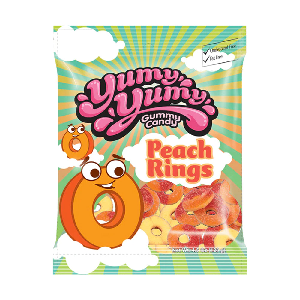 Yumy Yumy - Peach Rings - 12/128g