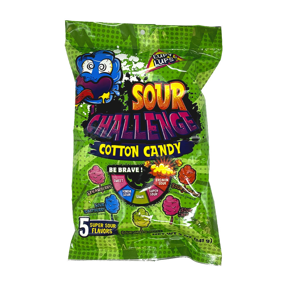 Lupy Lups ! - Sour Challenge Cotton Candy  - 14/141g