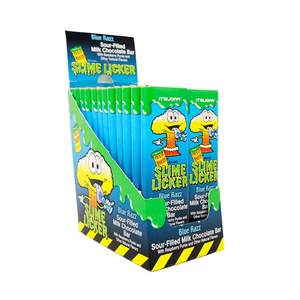 Toxic Waste - Slime Licker Chocolate Bar Blue Razz - 24/50g