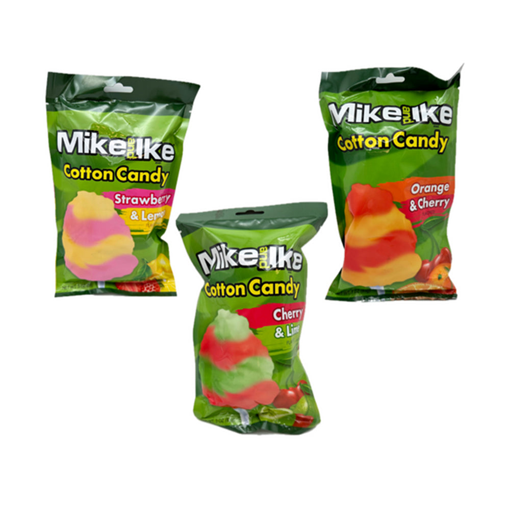 MIKE &amp; IKE MULTIPLE FLAVORS COTTON CANDY 12