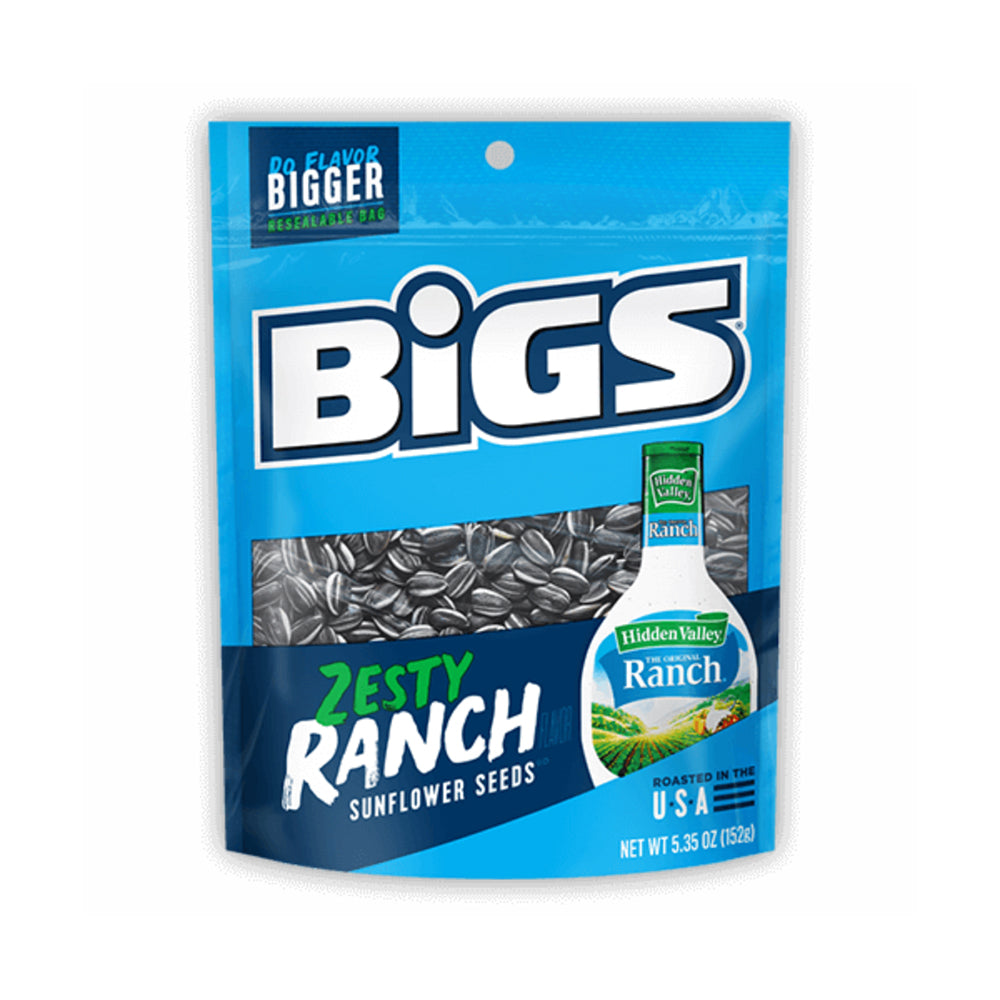 Bigs - Zesty Ranch Sunflower Seeds - 12/152g