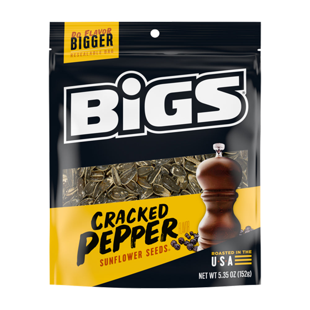 Bigs - Cracked Pepper Sunflower Seeds - 12/152g