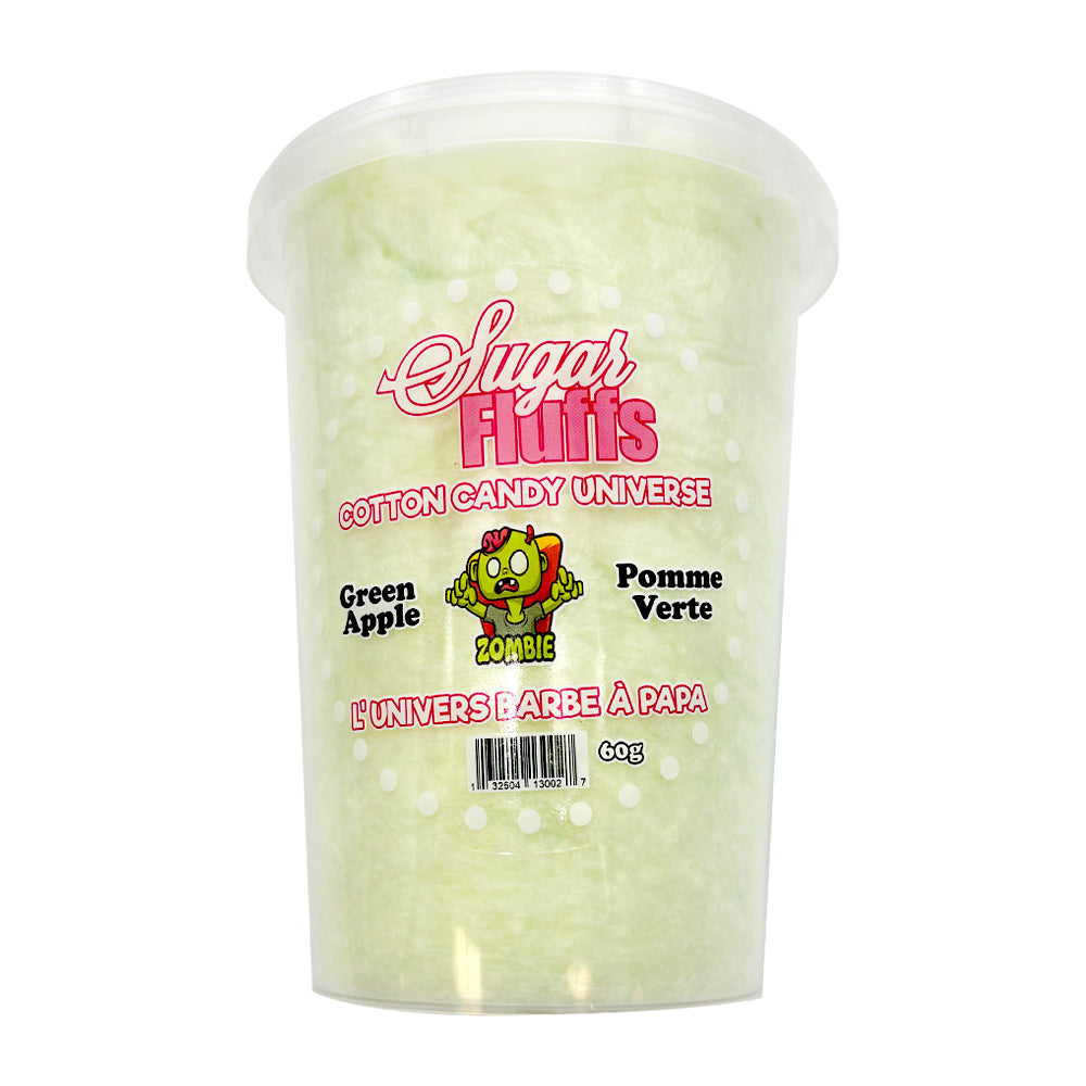 Sugar Fluffs- Green Apple Cotton Candy - 18/60g