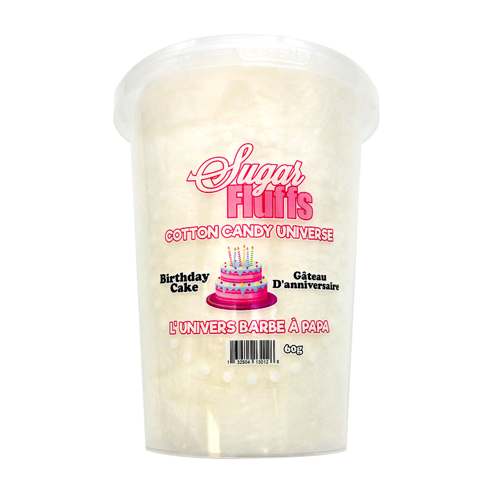 Sugar Fluffs - Birthday Cake Cotton Candy - 18/60g