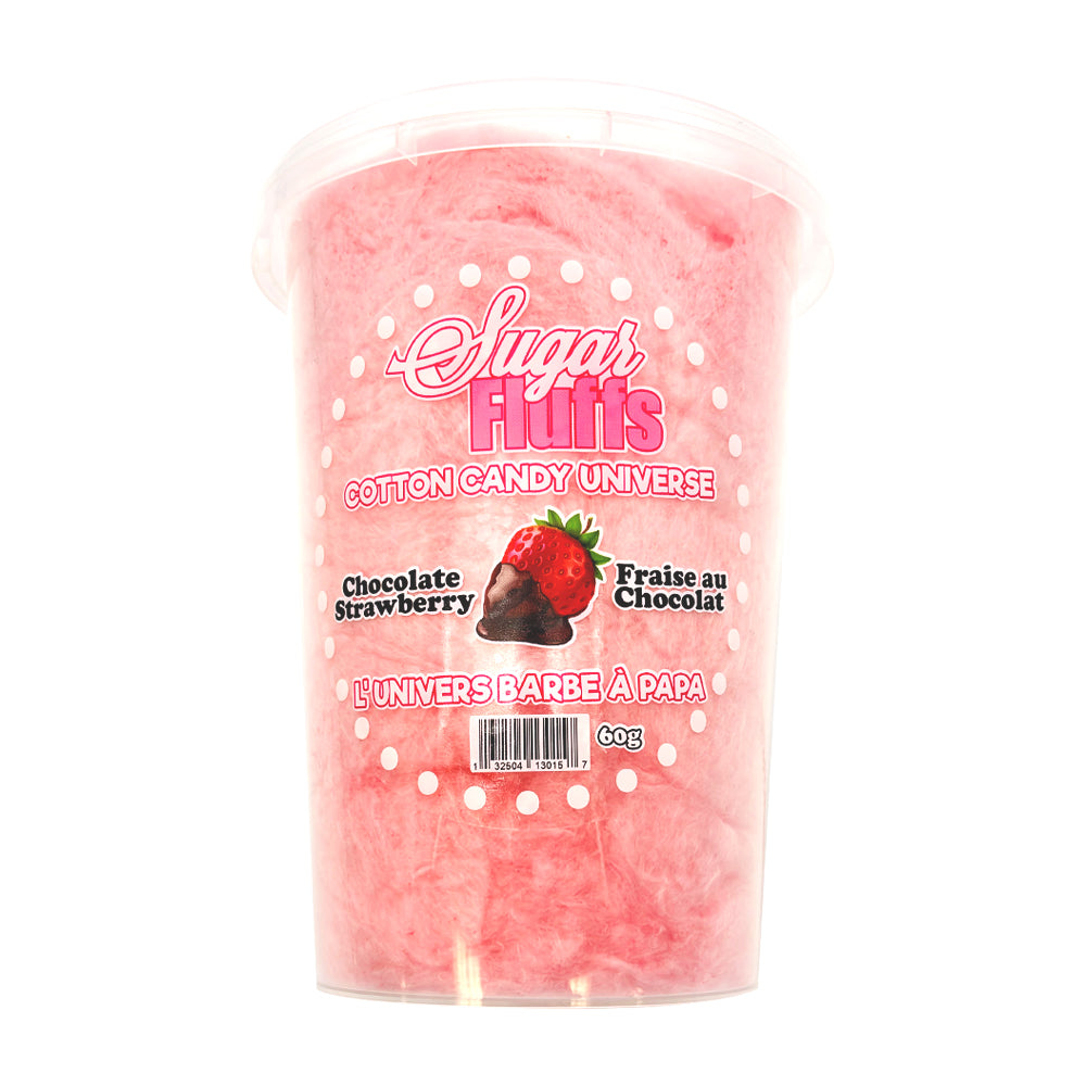 Sugar Fluffs - Strawberry Chocolate Cotton Candy - 18/60g