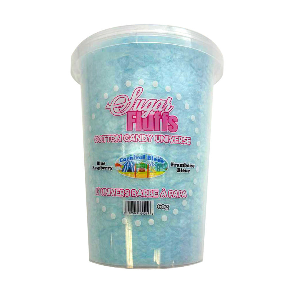 Sugar Fluffs - Blue Raspberry Cotton Candy - 18/60g