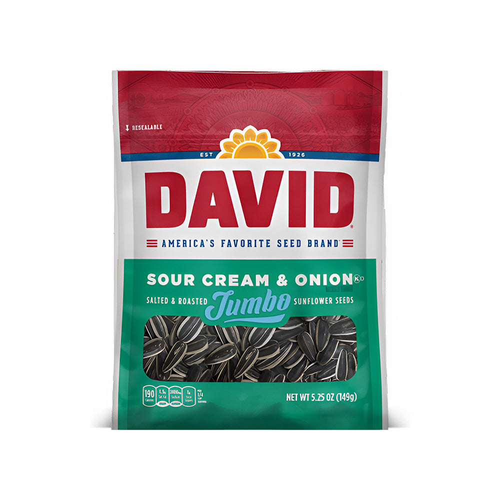 David - Crème sure et oignon graines de tournesol - 12/149g