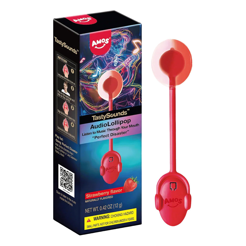TasteSounds - Audio Lollipop Strawberry - 12/12g