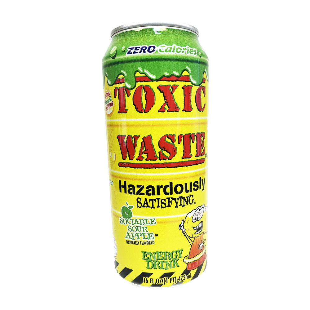 Toxic Waste - Energy Drink Sociable Sour Apple - 6/4/473ml