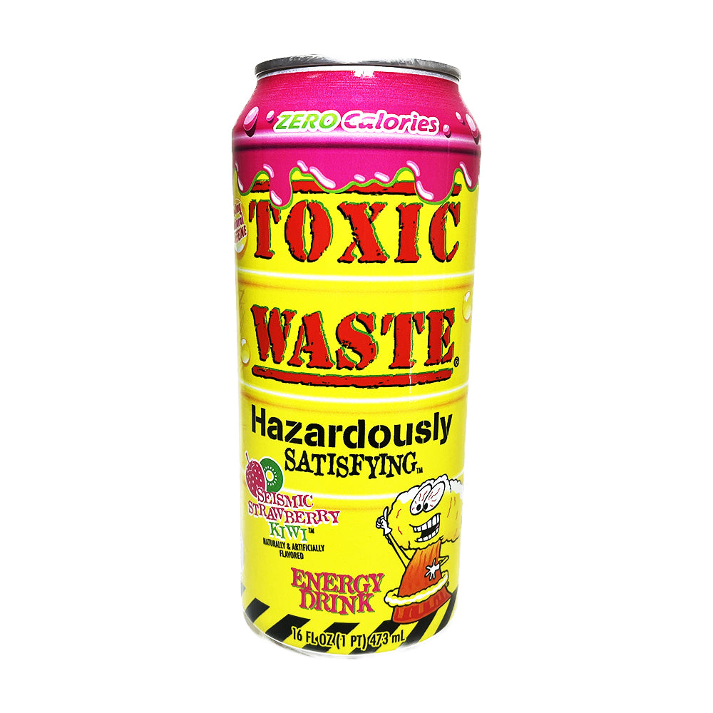 Toxic Waste - Energy Drink Seismic Strawberry Kiwi - 6/4/473ml