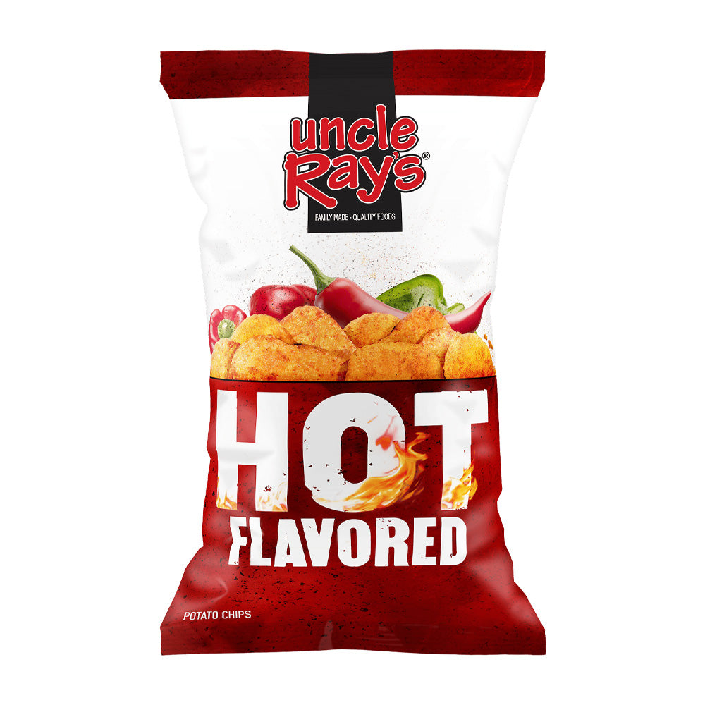 Uncle Ray's - Hot Flavored - 12/85g