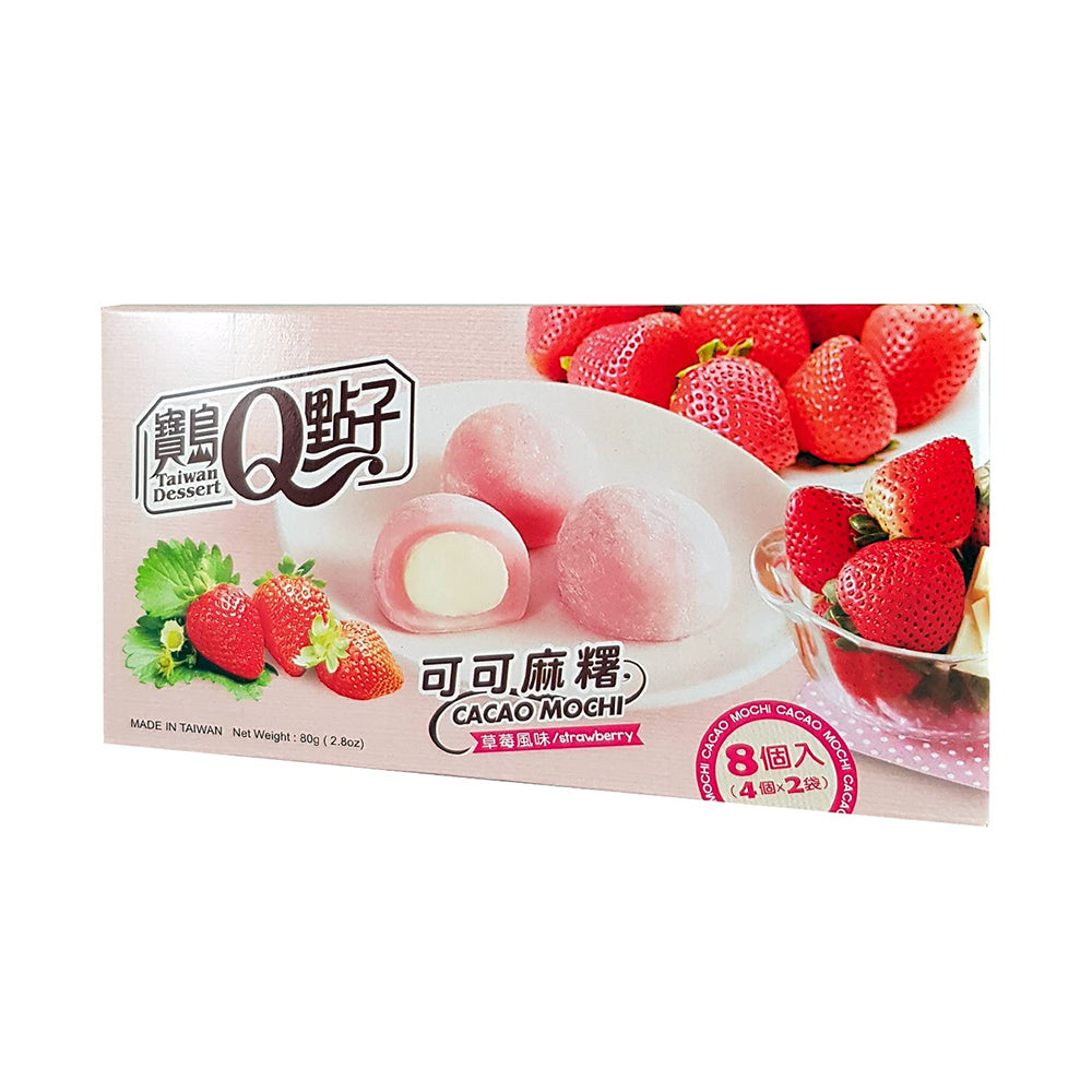 Taiwan Dessert - Cacao Mochi Strawberry - 24/80g