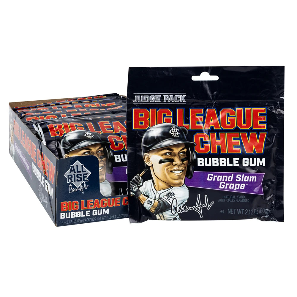 Big League Chew - Bubble Gum Grand Slam Grape - 12/60g