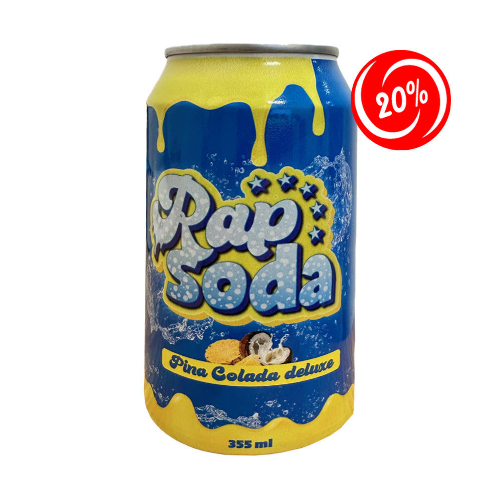 (EXPIRATION : 01/11/2024) - Rap Soda - Pina Colada Deluxe - 24/355ml