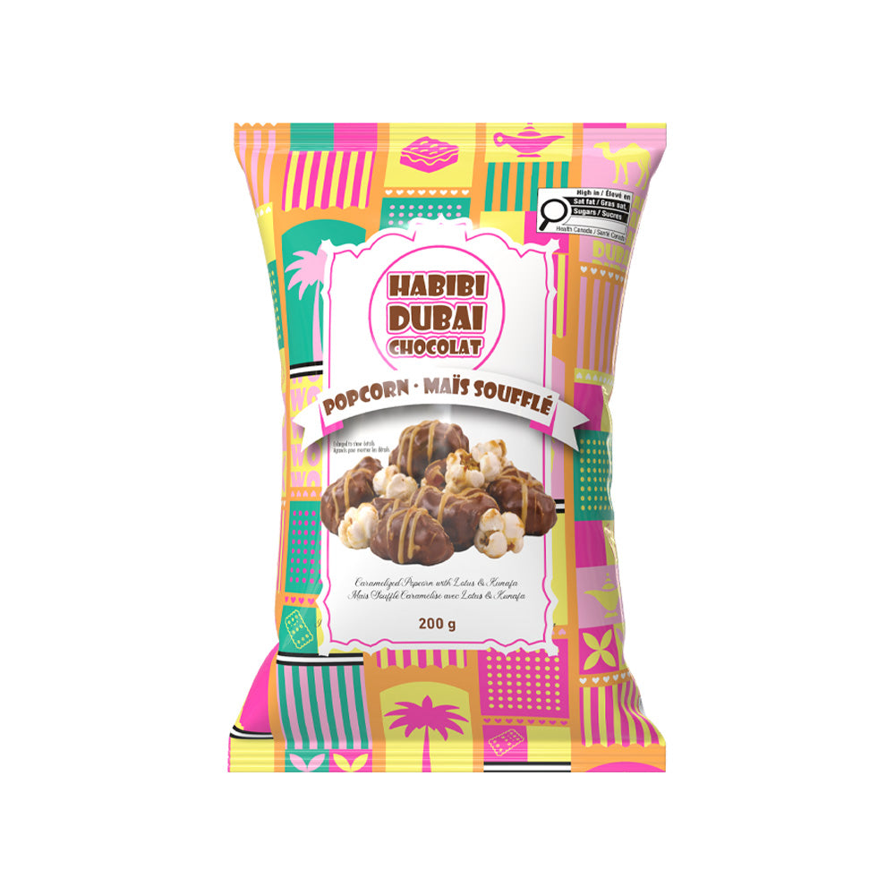 Habibi Dubai Chocolat - Caramelized Popcorn with Lotus & Kunafa - 16/200g