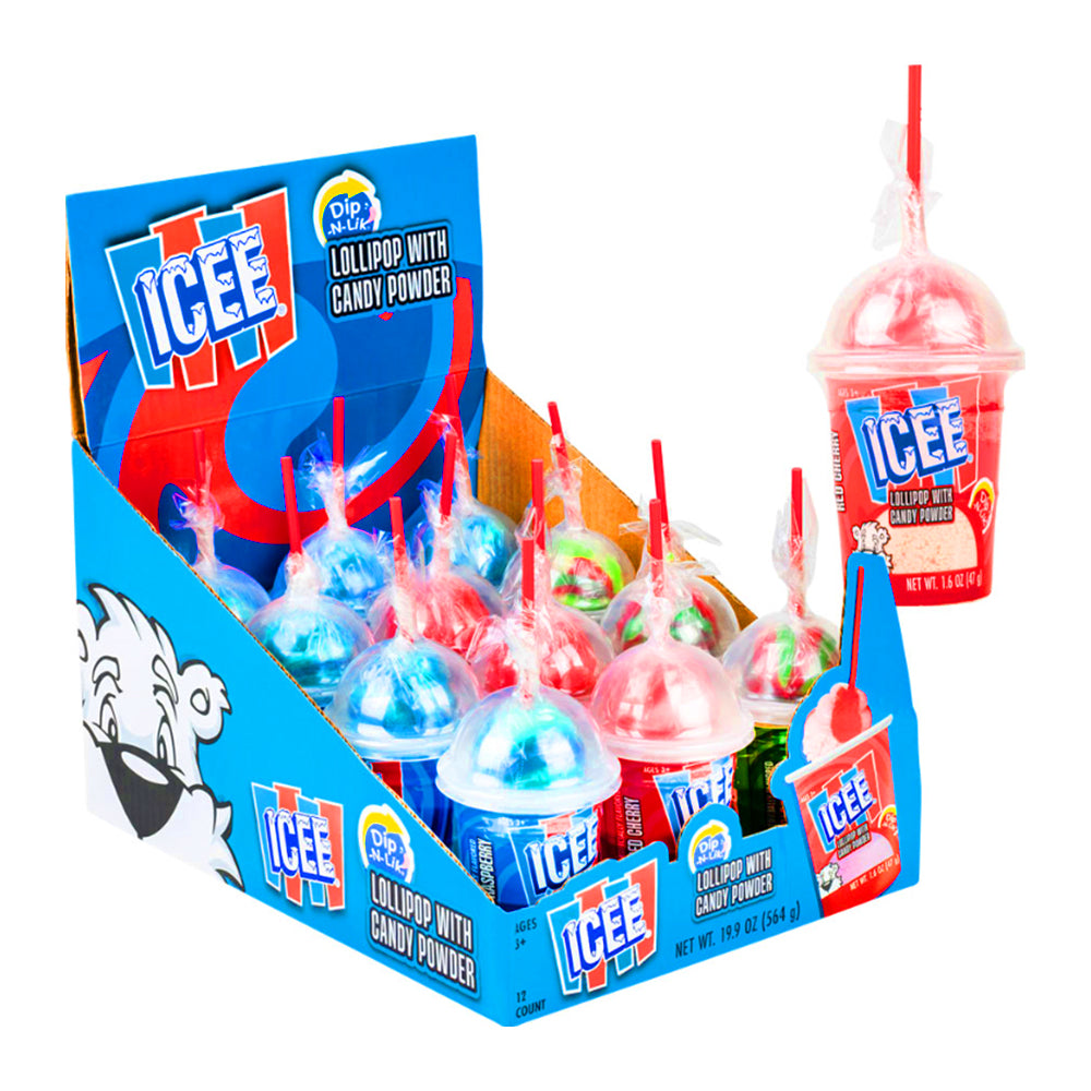 Icee - Dip-N-Lick Lollipop With Candy Powder - 12/47g