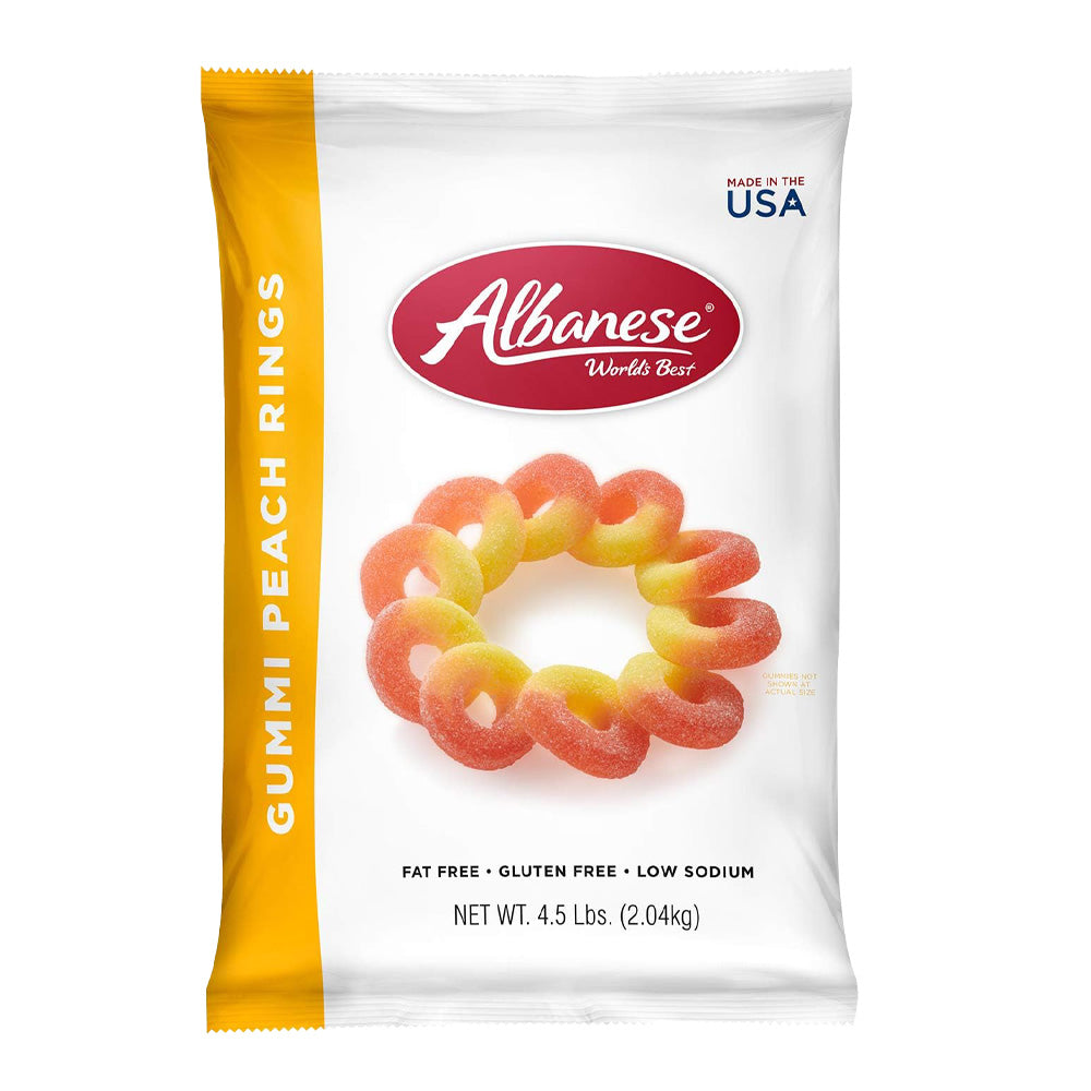 Albanese Worlds Best - Gummi Peach Rings - 1/2040g